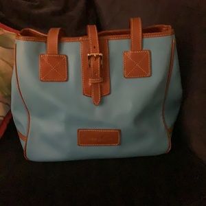D&B purse blue w/tan